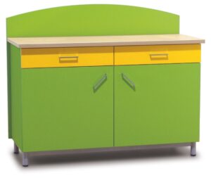 Buffet avec voile de fond